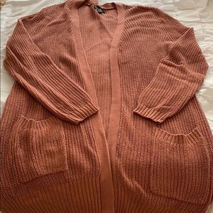 Plus Size Mauve Forever 21 Cardigan